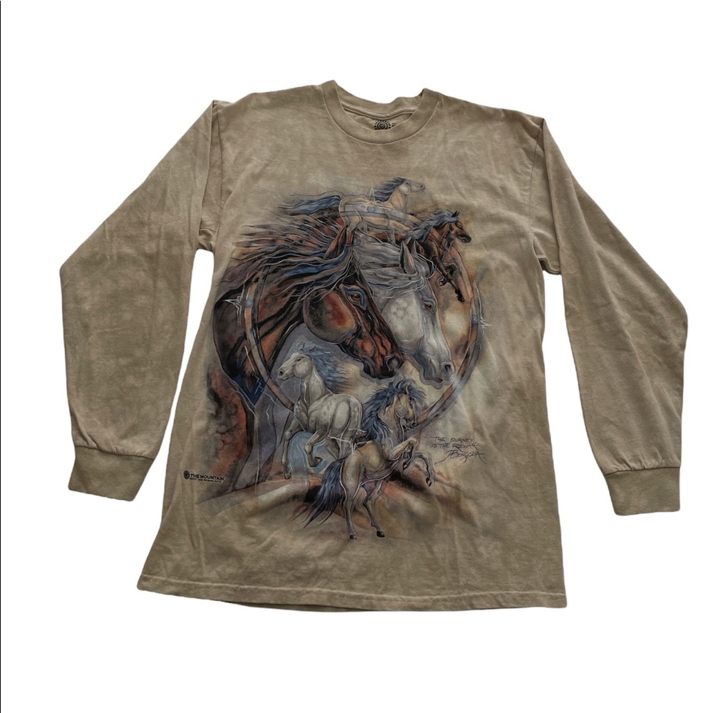 The Mountain Unisex The Journey is The Reward Long Sleeve Shirt Sz M